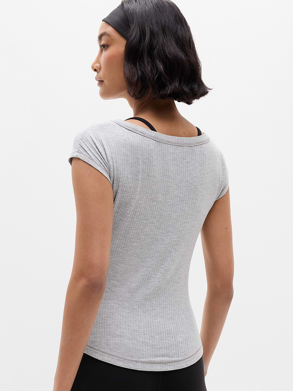 Perfect Rib Boatneck Tee