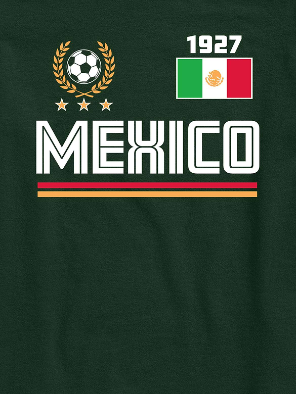 Kids Mexico Soccer Jersey Graphic T-Shirt