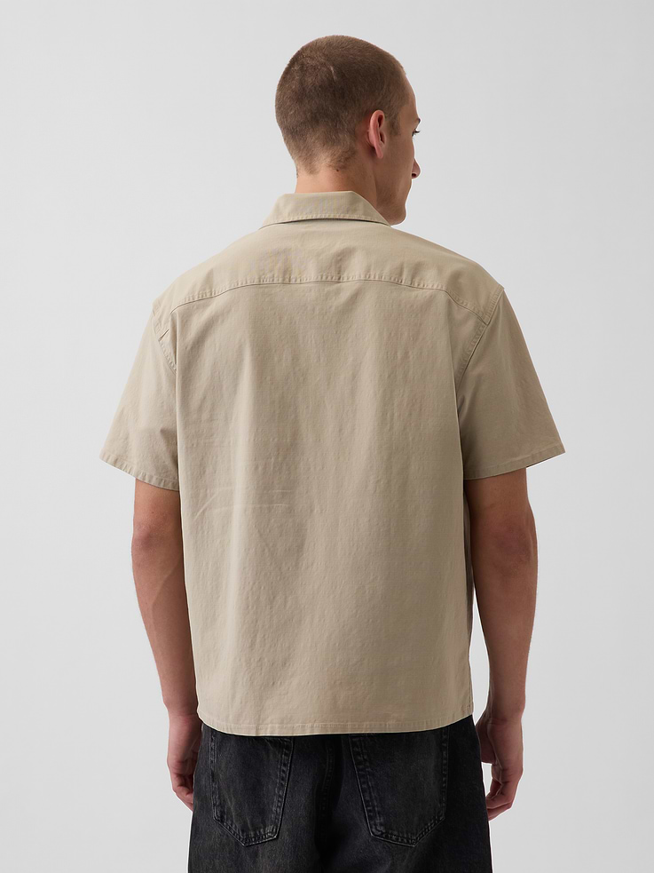Image number 3 showing, Relaxed Straight-Hem Utility Shirt