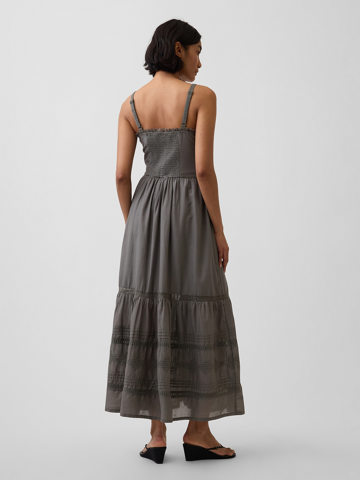 Eyelet Tiered Maxi Dress | Gap