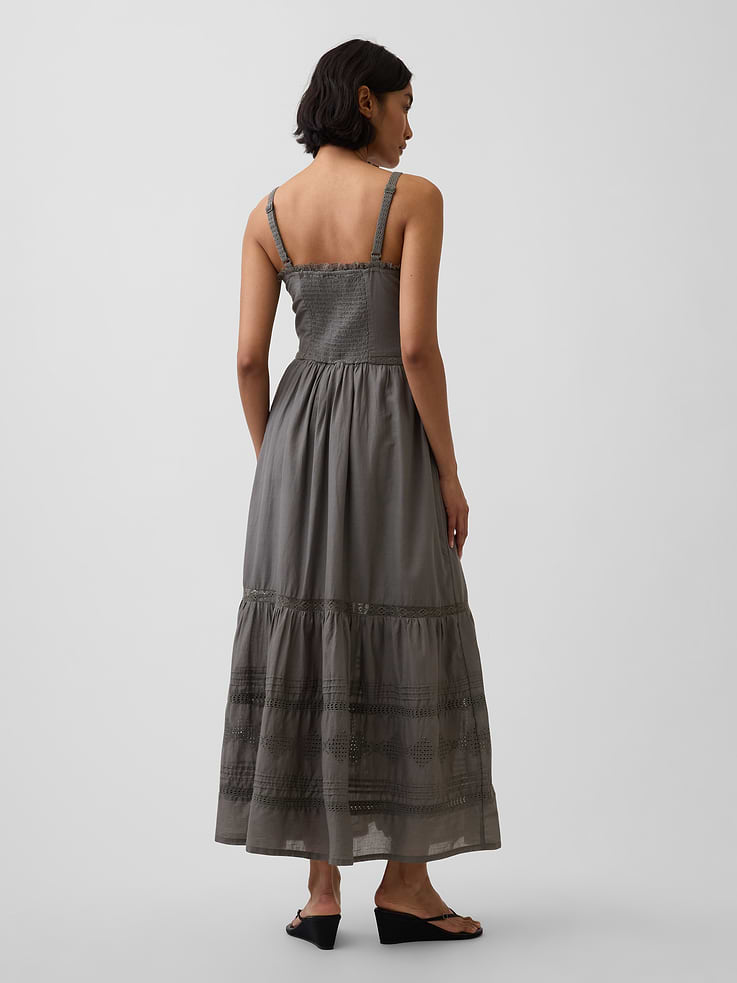 Image number 2 showing, Eyelet Tiered Maxi Dress