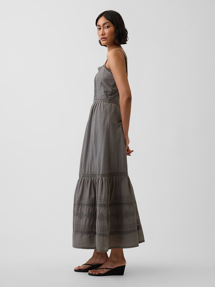 Image number 3 showing, Eyelet Tiered Maxi Dress