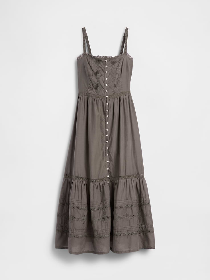 Image number 5 showing, Eyelet Tiered Maxi Dress