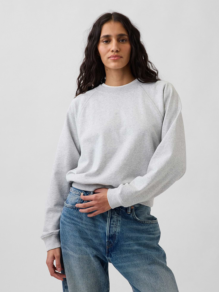 Image number 1 showing, VintageSoft Terry Raglan Sweatshirt