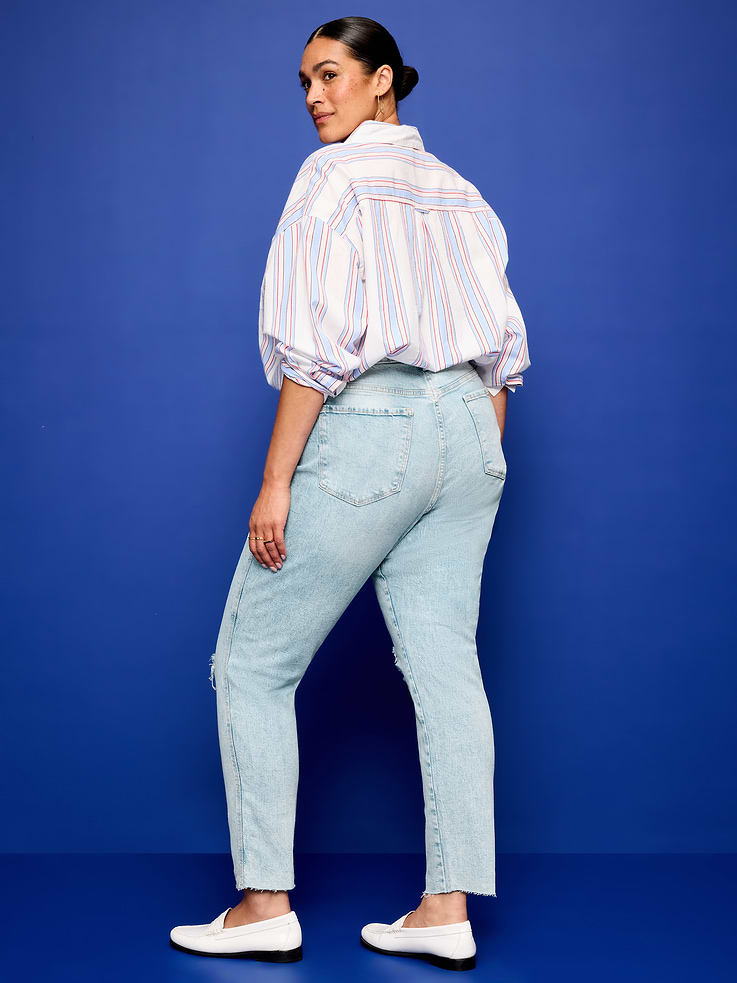 Image number 10 showing, High-Waisted Vintage Slim Jeans