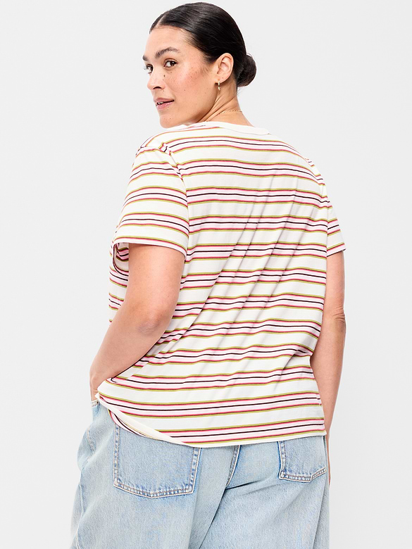 EveryWear Crew-Neck Striped T-Shirt