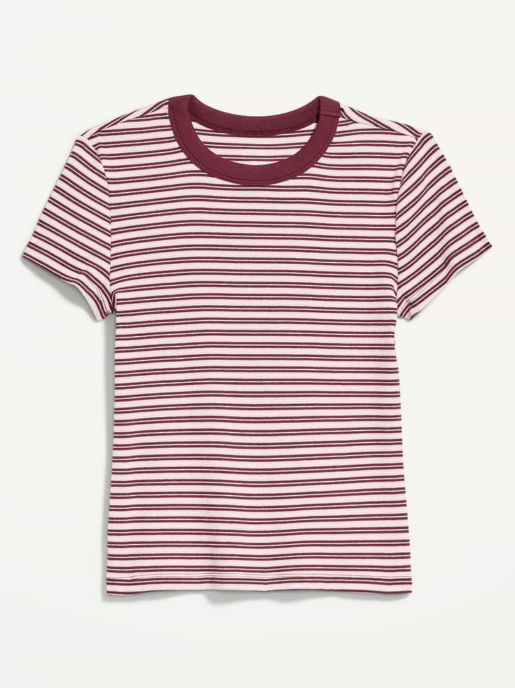 Image number 4 showing, Snug Crew-Neck Ribbed T-Shirt