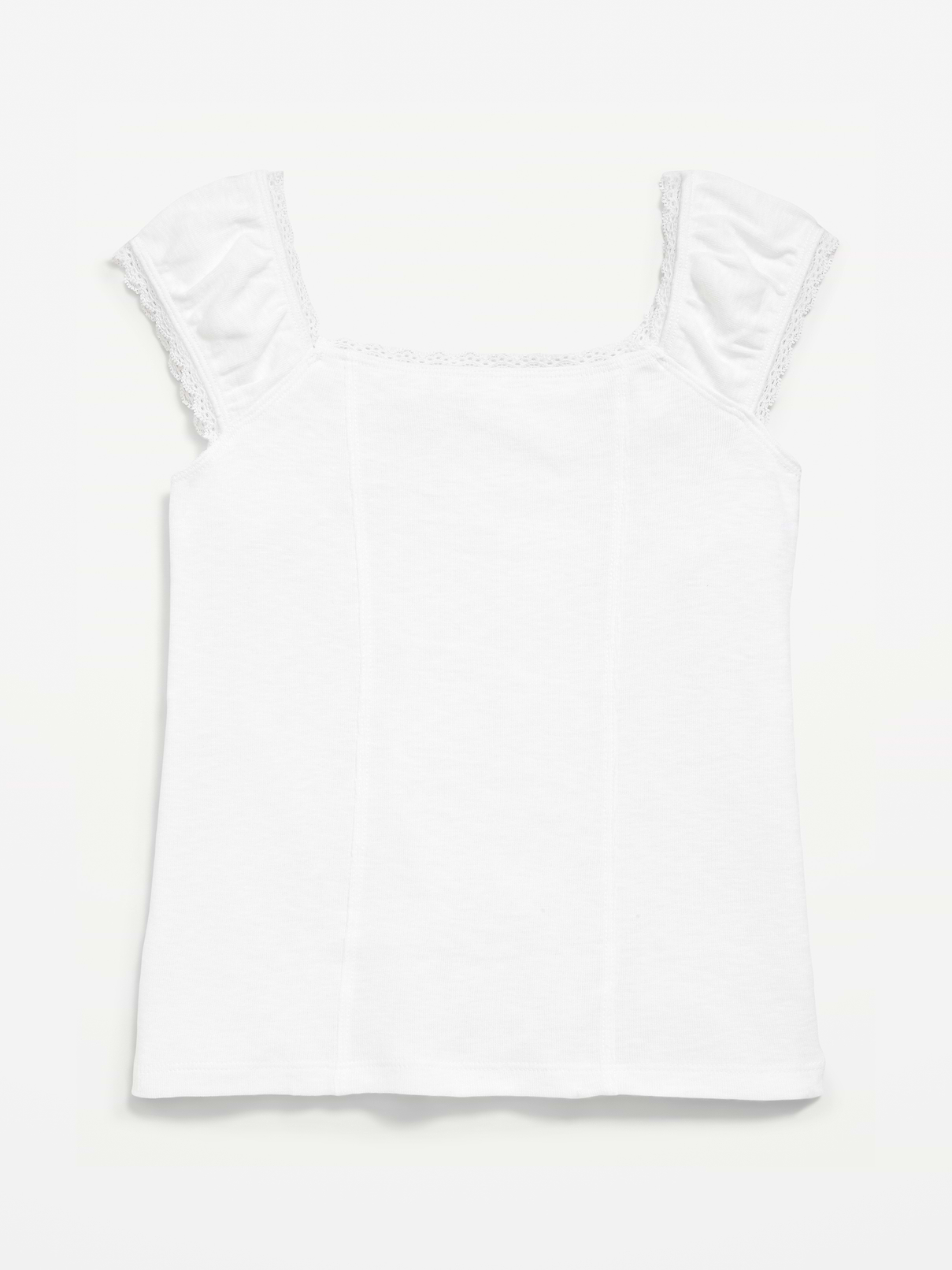 Image number 1 showing, Short-Sleeve Ribbed Top for Girls