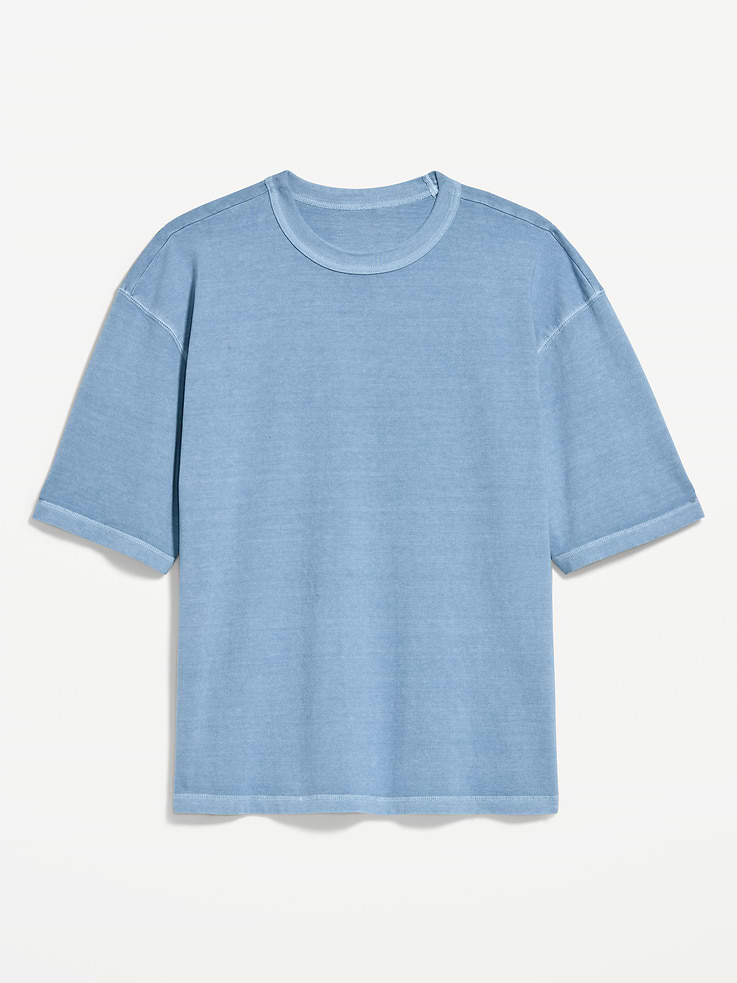 Image number 3 showing, Garment-Dyed Heavyweight Cropped T-Shirt