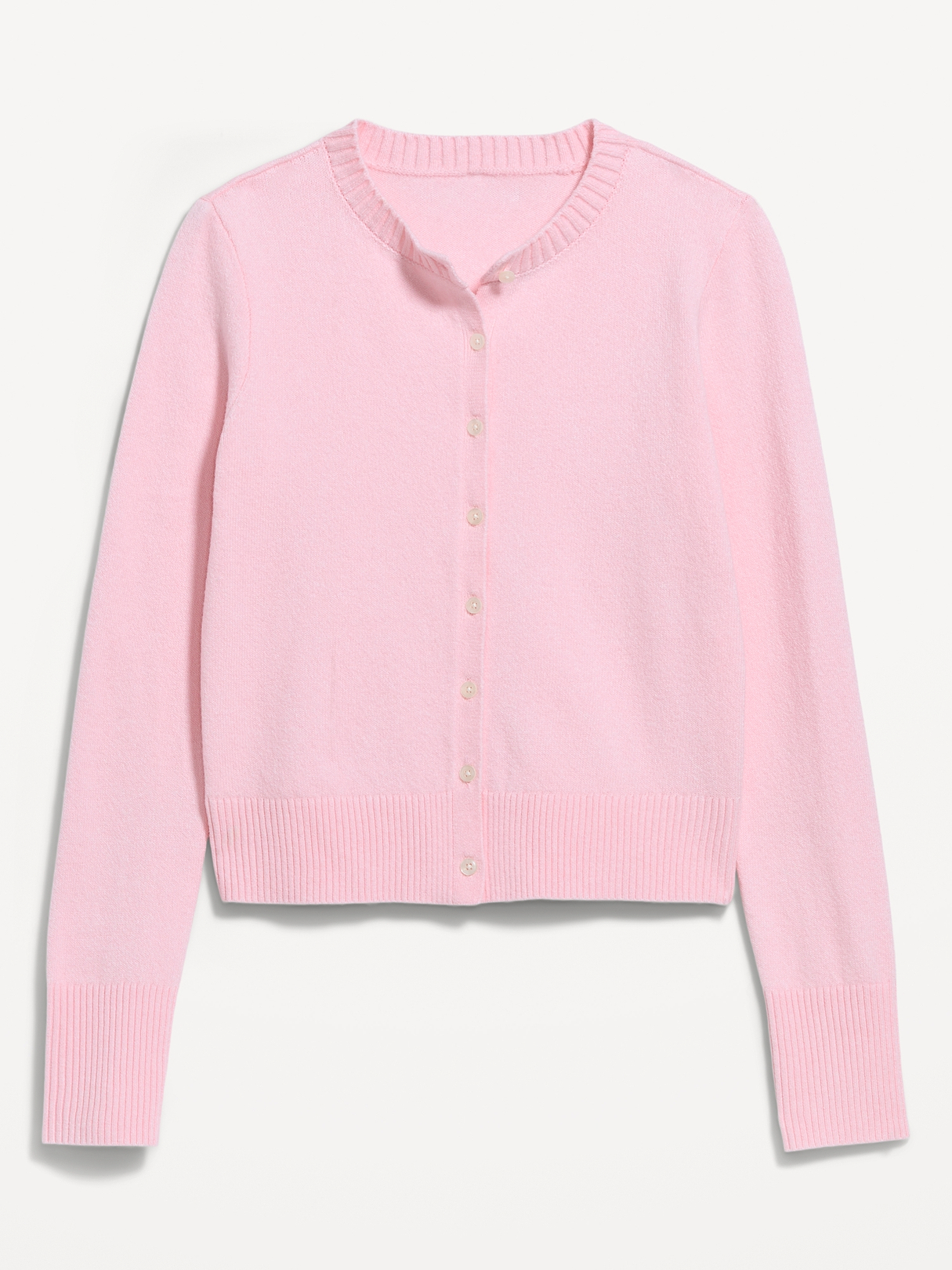 SoSoft Cropped Crew-Neck Cardigan | Old Navy
