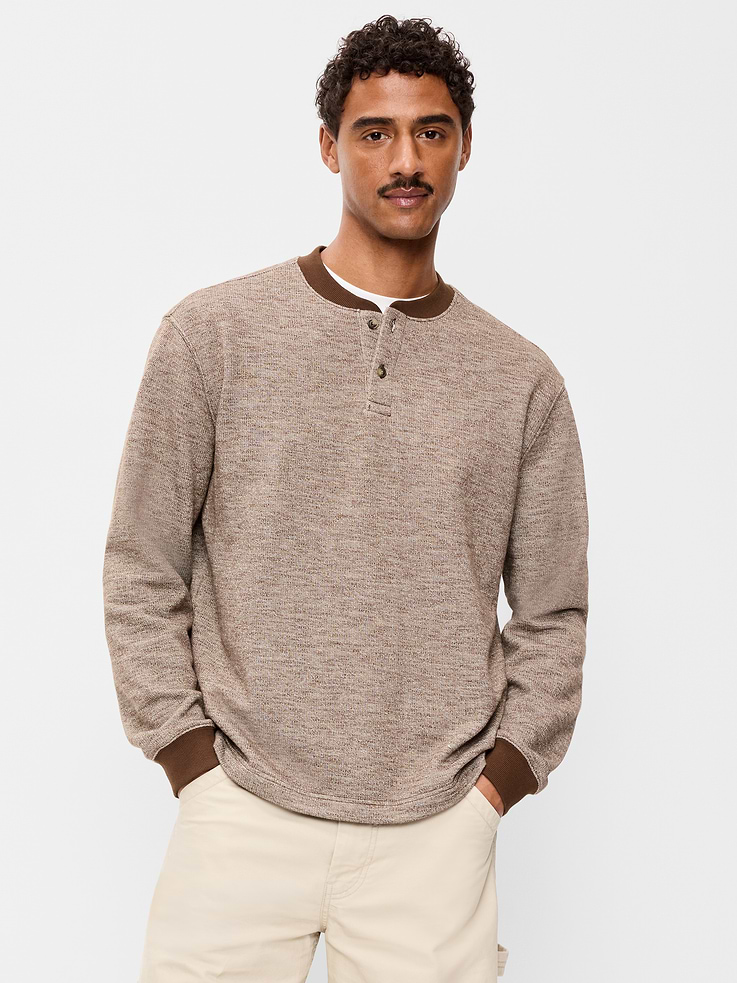 Image number 1 showing, Workwear Fleece Henley T-Shirt