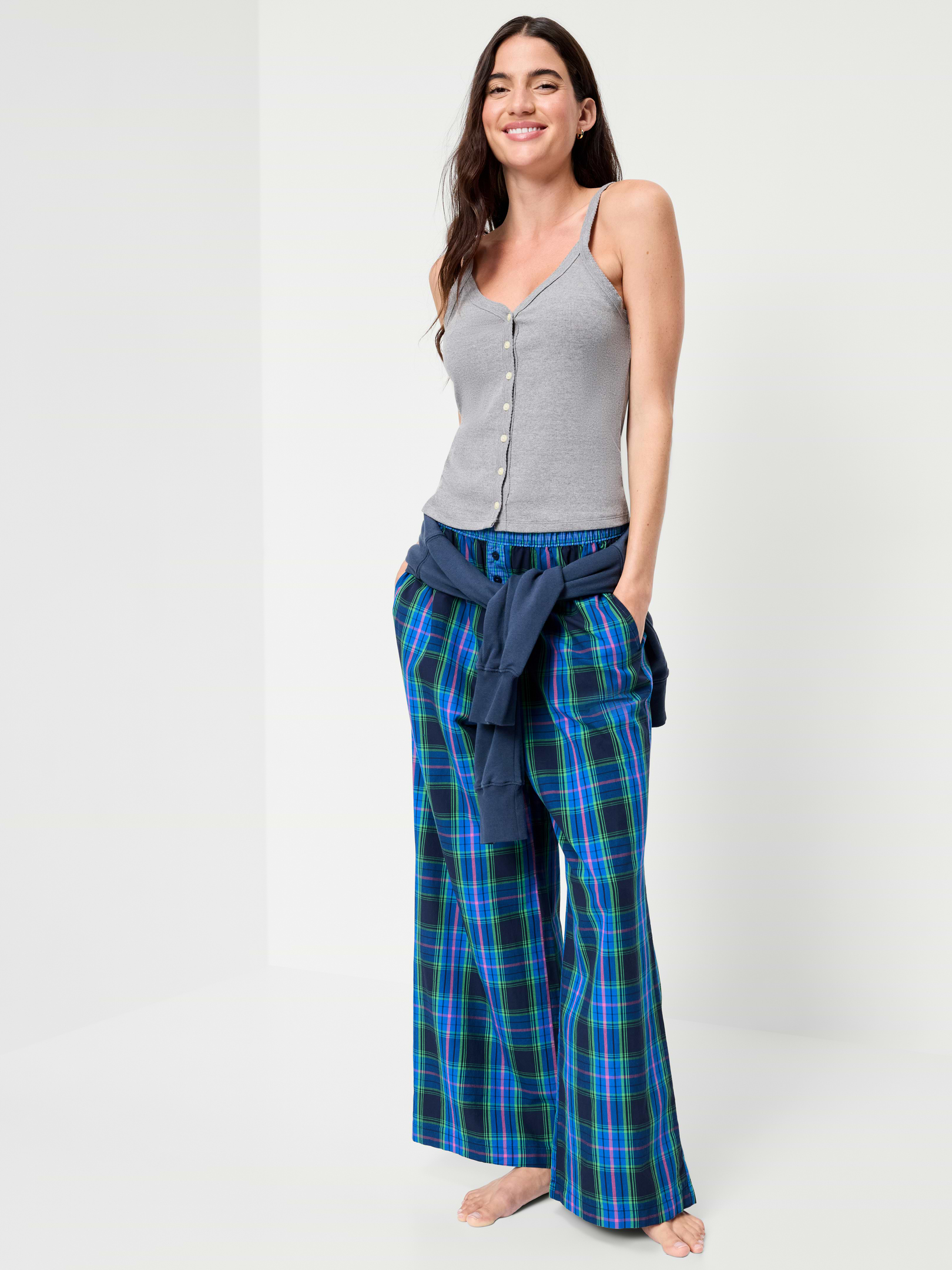 L'image numéro 3 présente Pantalon de pyjama en popeline
