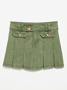 Image number 4 showing, Pleated Utility Twill Skirt for Girls