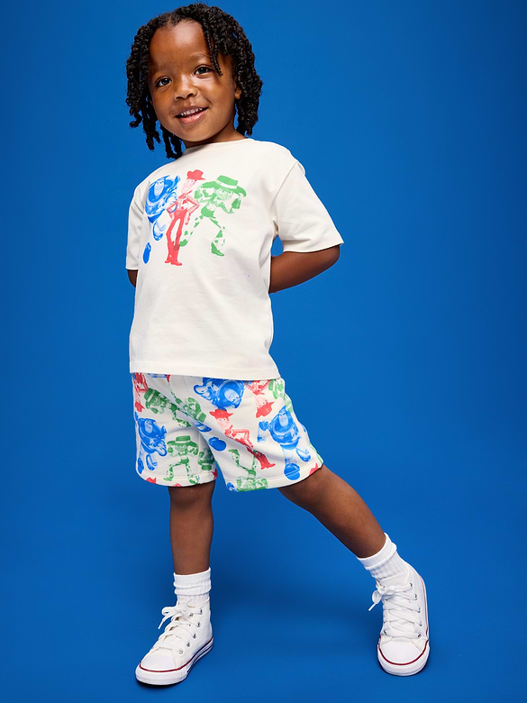 Old Navy x Pixar Toy Story Oversized Graphic T-Shirt and Shorts Set for Toddler Boys
