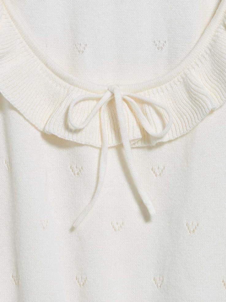 L'image numéro 5 présente Camisole nouée sur le devant en tricot pointelle de coton SoSoft