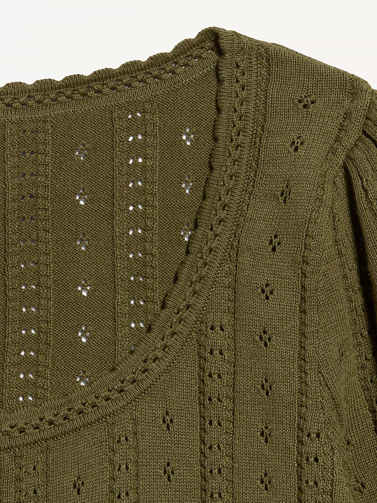 Image number 6 showing, Seaside Cotton Short-Sleeve Button-Down Sweater