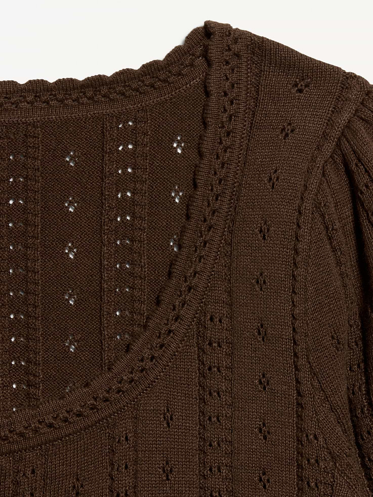 Image number 6 showing, Seaside Cotton Short-Sleeve Button-Down Sweater