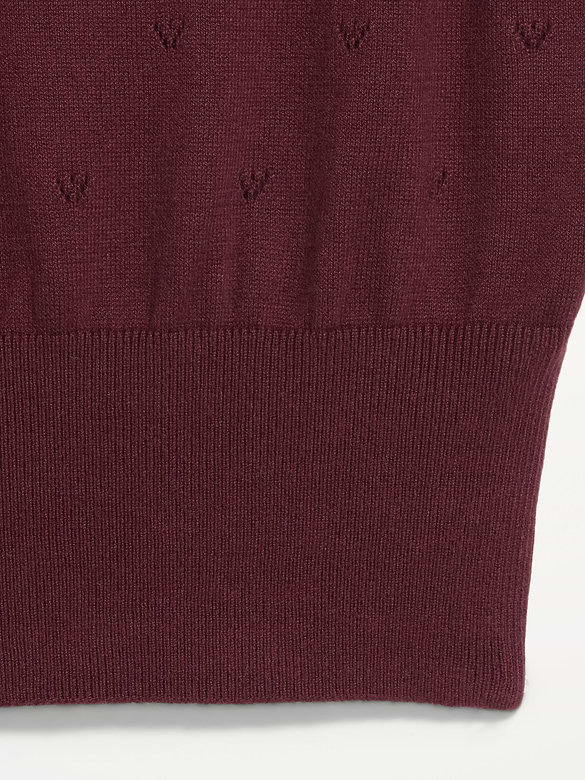 SoSoft Cotton Tie-Front Pointelle Tank Top