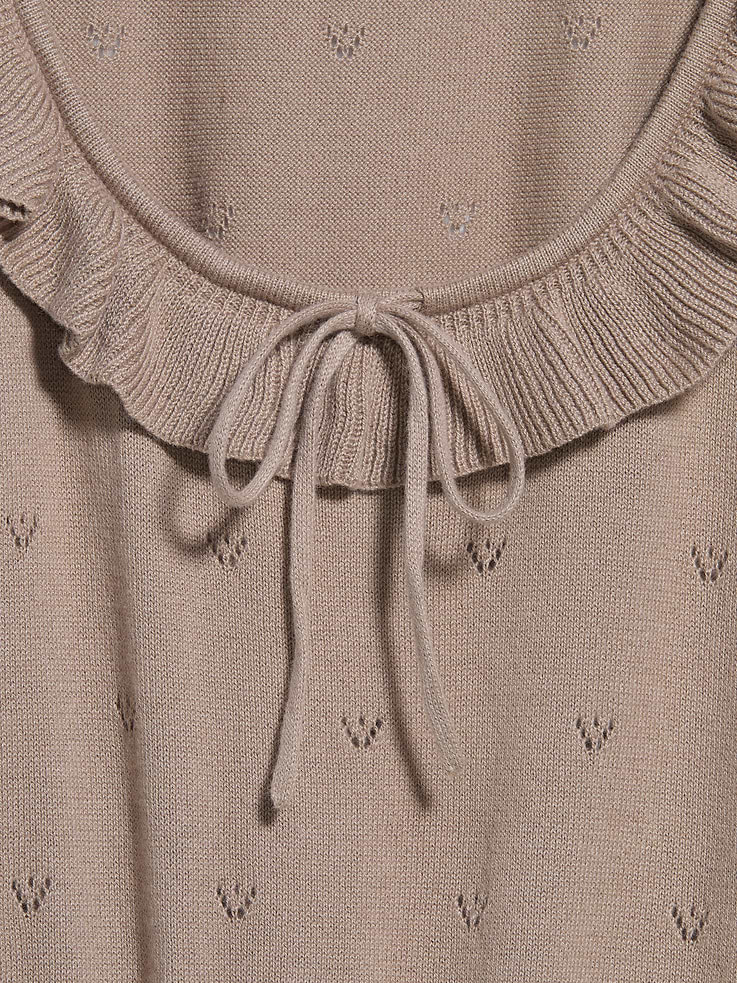 L'image numéro 5 présente Camisole nouée sur le devant en tricot pointelle de coton SoSoft