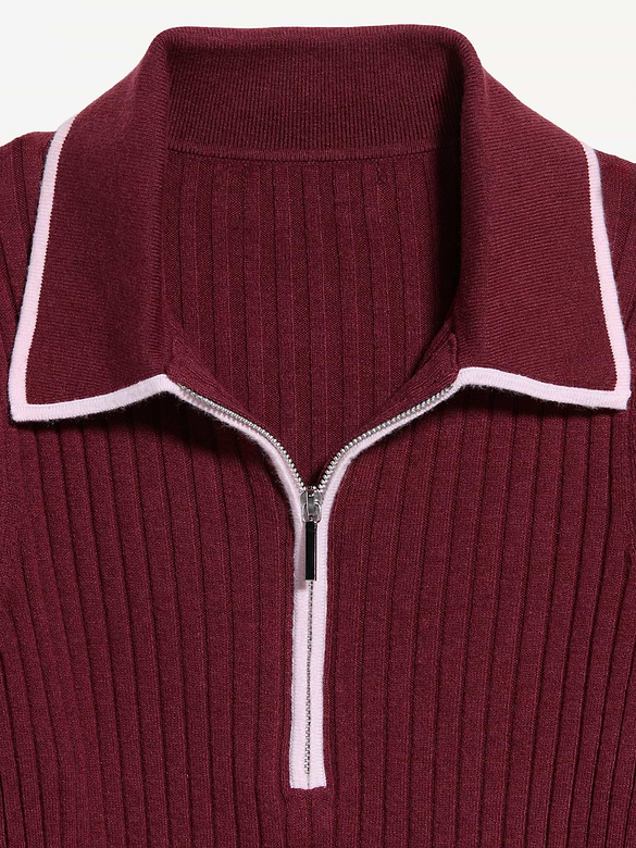 Long-Sleeve Half-Zip Top