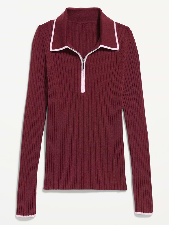Long-Sleeve Half-Zip Top