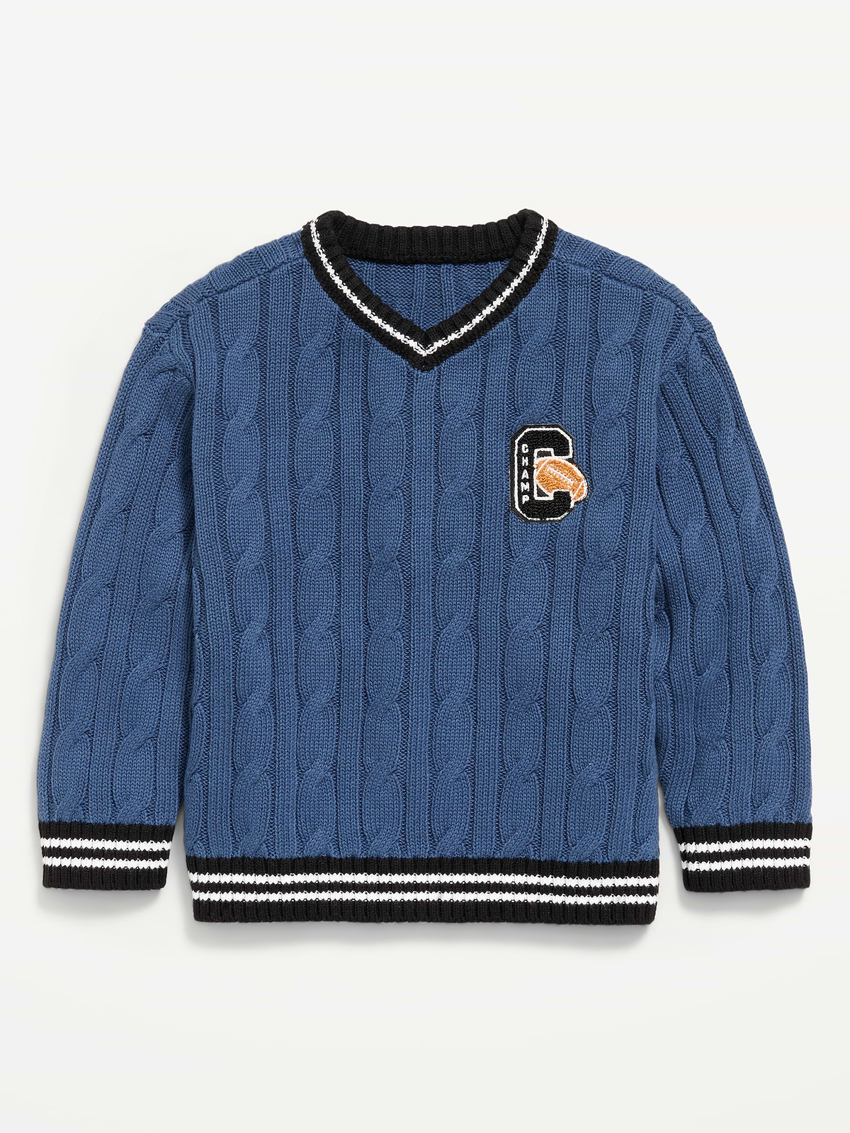 Oversized Long-Sleeve Graphic Sweater for Toddler Boys