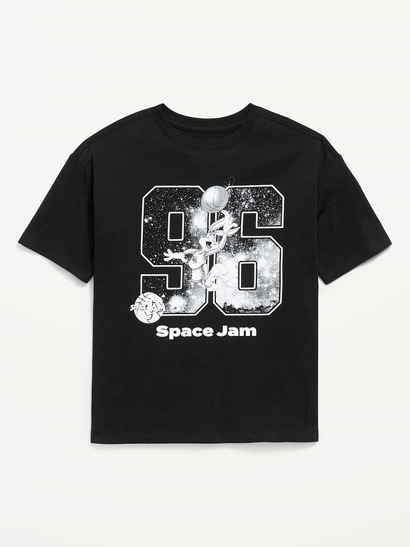 Space Jam™ Oversized Gender-Neutral Graphic T-Shirt for Kids