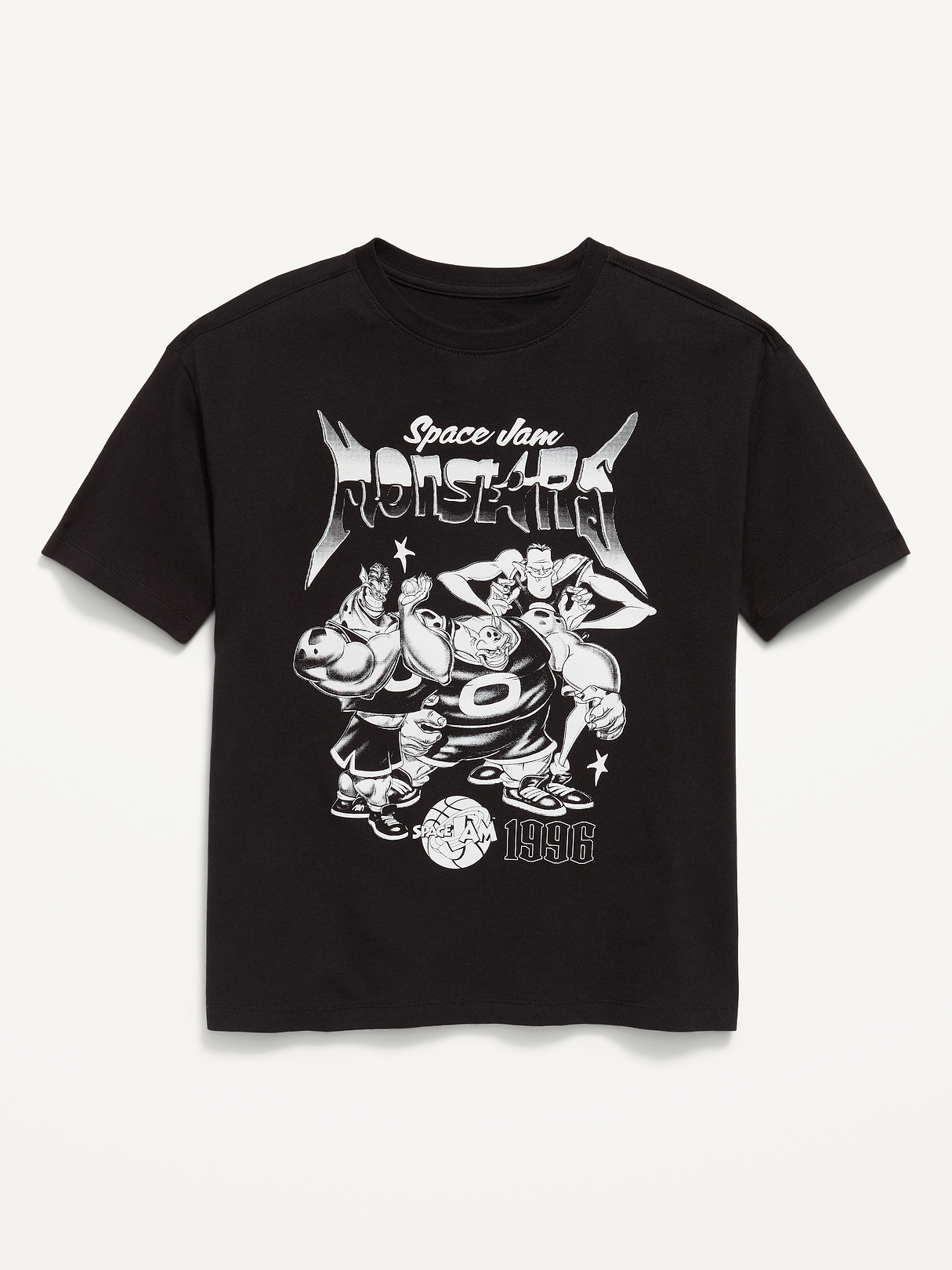 Space Jam™ Oversized Gender-Neutral Graphic T-Shirt for Kids | Old