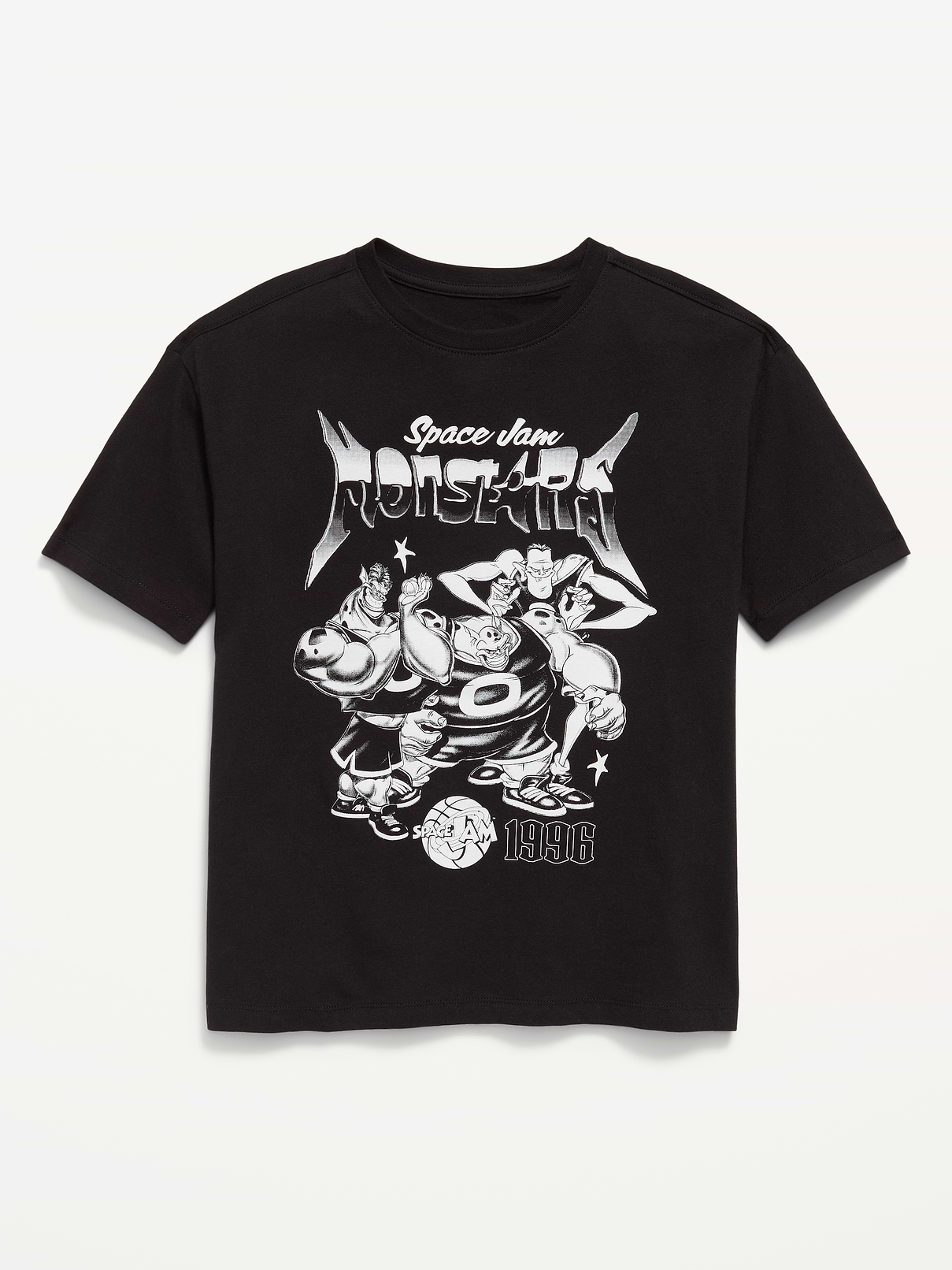 Image number 1 showing, Space Jam™ Oversized Gender-Neutral Graphic T-Shirt for Kids