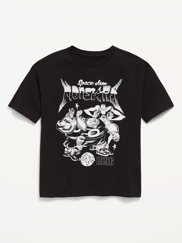 Space Jam™ Oversized Gender-Neutral Graphic T-Shirt for Kids