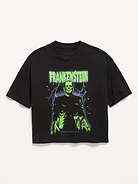 Image number 1 showing, Frankenstein™ Oversized Gender-Neutral Graphic T-Shirt for Kids