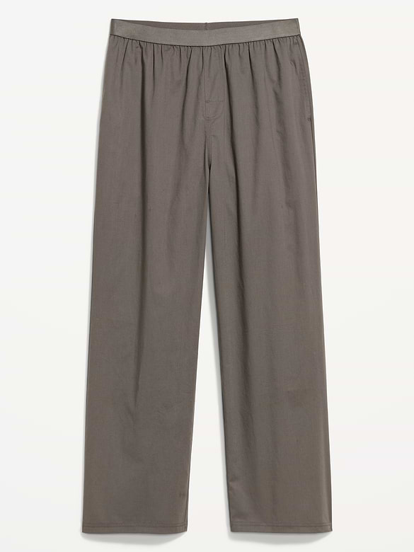 Elastic-Waist Poplin Pajama Pant