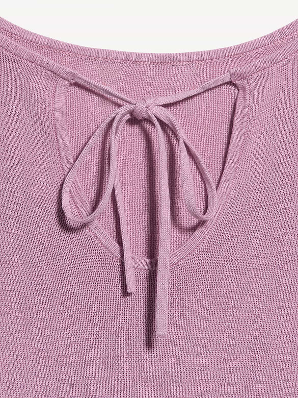 Bell-Sleeve Keyhole Top