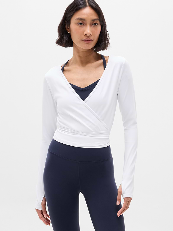 Transcend Wrap Crop Top