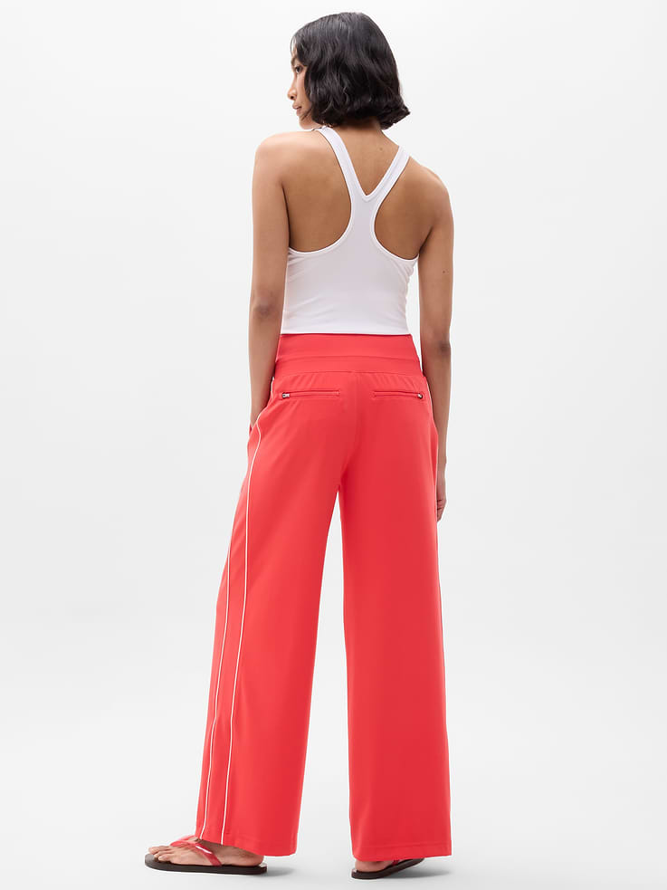 Image number 6 showing, Venice High Rise Track Stripe Wide Leg Pant