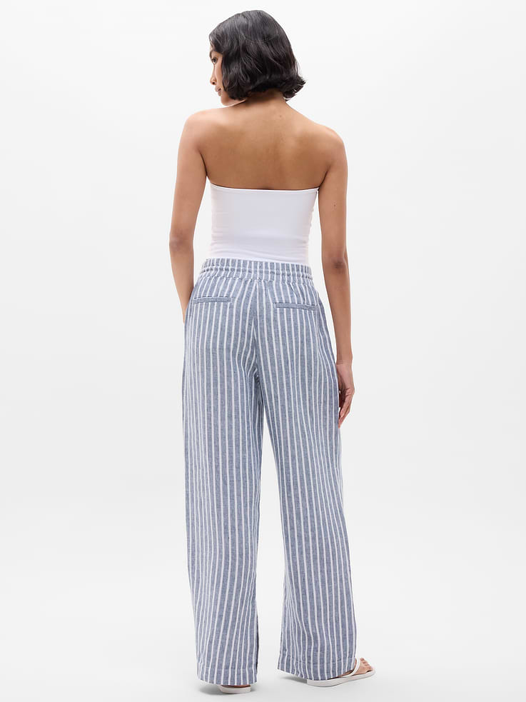 Image number 7 showing, Retreat Linen High Rise Wide Leg Pant