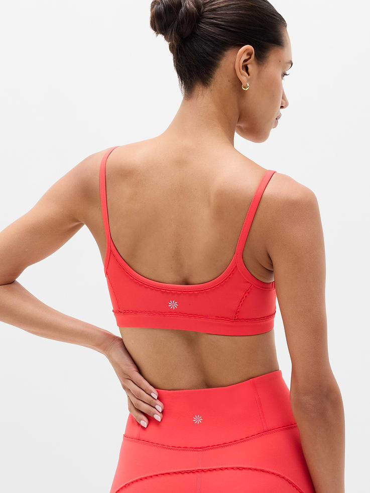 Image number 3 showing, Square Neck Picot Sports Bra A-C
