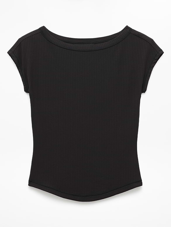 Perfect Rib Boatneck Tee
