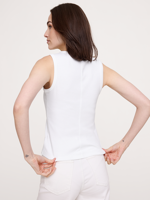 Minimalist Cotton V-Neck Tank