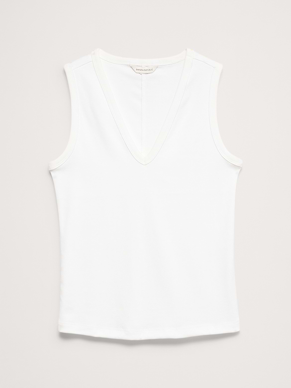 Minimalist Cotton V-Neck Tank