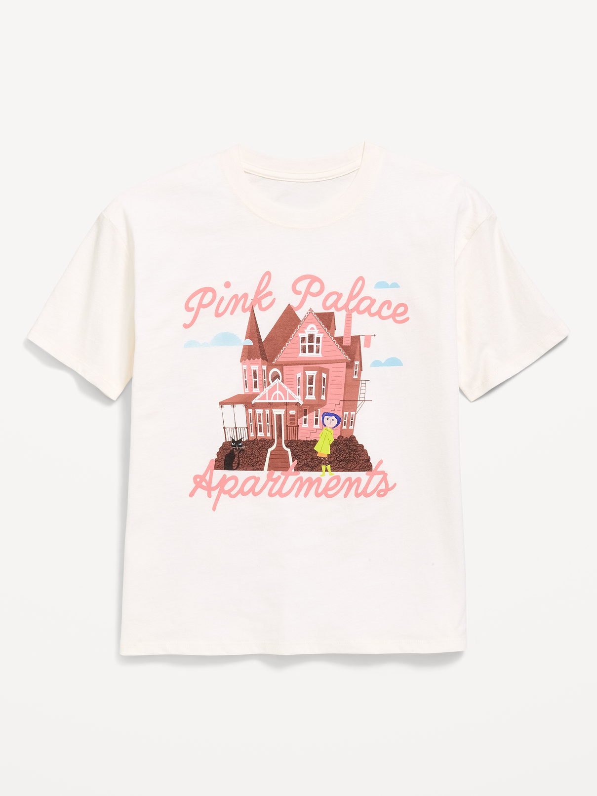 Image number 1 showing, Coraline™ Oversized Graphic T-Shirt for Girls