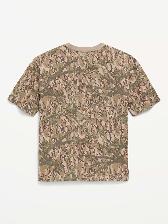 Oversized Short-Sleeve Pocket T-Shirt for Boys