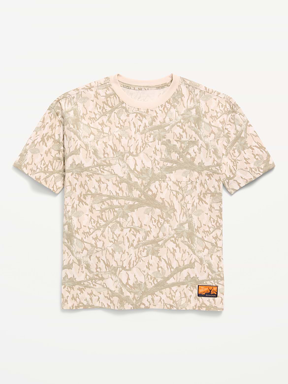 Oversized Short-Sleeve Pocket T-Shirt for Boys