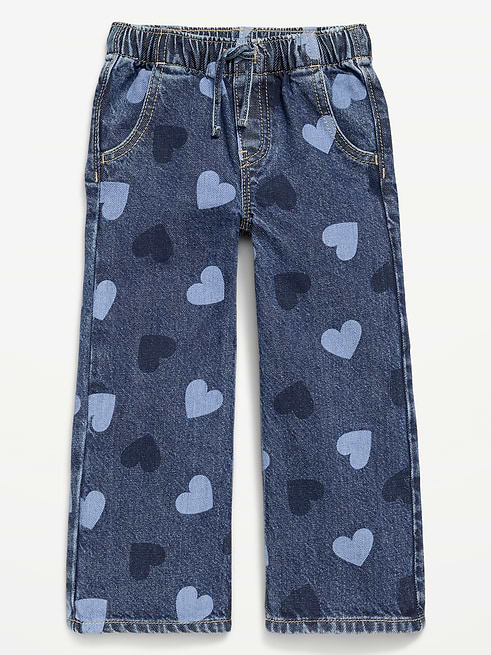 High High-Waisted Baggy Wide-Leg Pull-On Jeans for Toddler Girls on clearance at Old Navy — 50% off