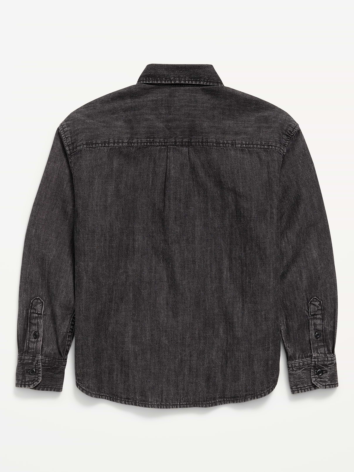Image number 2 showing, Oversized Long-Sleeve Denim Shirt for Boys