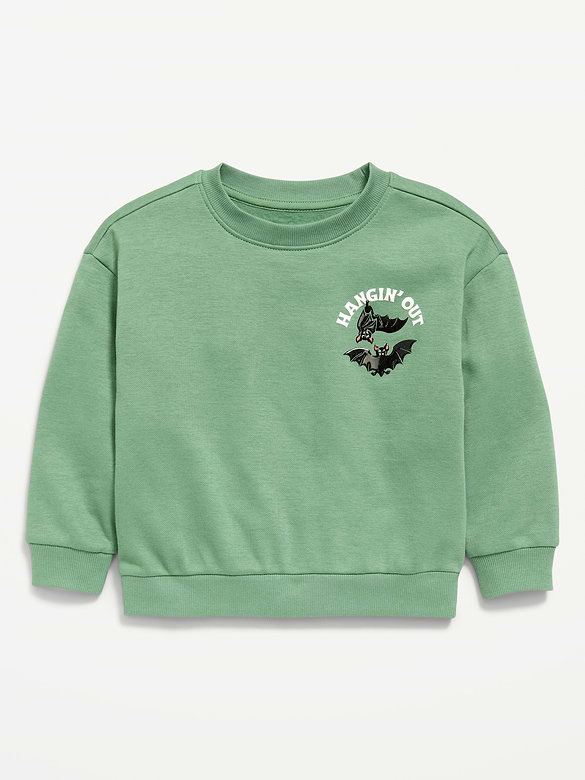 Oversized Long-Sleeve Graphic Sweatshirt for Toddler Boys