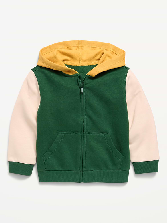 Oversized Full-Zip Hoodie for Toddler Boys