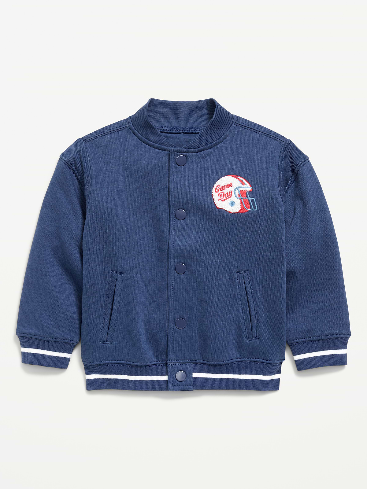 Oversized Fleece Bomber Jacket for Toddler Boys