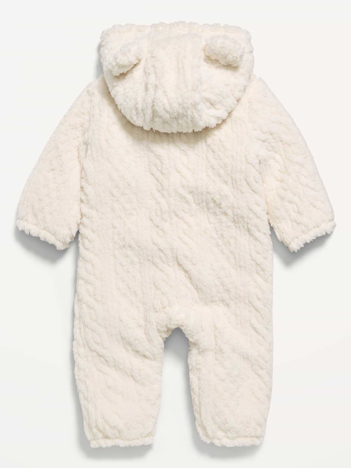 Image number 3 showing, Long-Sleeve Critter Sherpa Hooded One-Piece for Baby