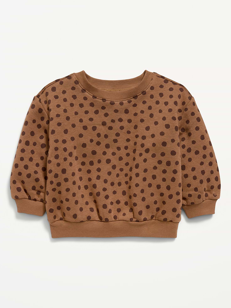 Image 1 of 1, crew neck, long sleeves, drop shoulders, all-over print or graphic, Product #908319